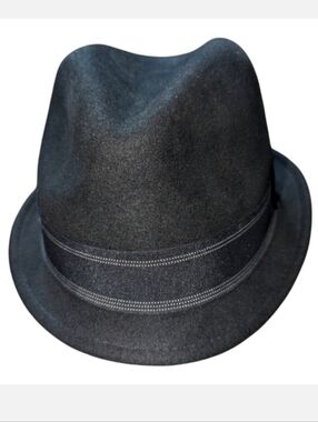 Goorin Statement Fedora Great GATSBY Style Hat 100% Wool Narrow Brim Low Crown